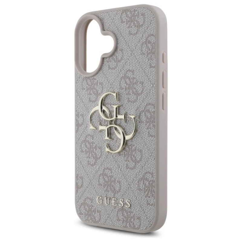 Guess GUHCP16S4GMGPI Apple iPhone 16 etui twarde 4G Big Logo, różowy
