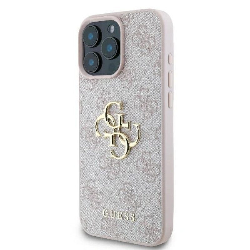 Guess GUHCP16L4GMGPI Apple iPhone 16 Pro hardcase 4G Big Logo, różowy