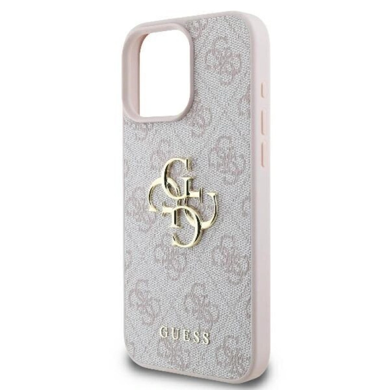 Guess GUHCP16L4GMGPI Apple iPhone 16 Pro hardcase 4G Big Logo, różowy