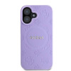 Etui MagSafe Guess Saffiano Peony Stamp dla Apple iPhone 16, fioletowe