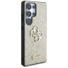 Guess Fixed Glitter Big 4G Metal Logo twarde etui na Samsung Galaxy S25 Ultra, złote