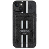Etui Guess 4G Stripes MagSafe Wallet dla Apple iPhone 15, czarne