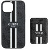 Etui Guess 4G Stripes MagSafe Wallet dla Apple iPhone 15, czarne