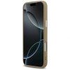 Guess Grained Triangle Logo MagSafe twarde etui na Apple iPhone 17 Pro Max, brązowe