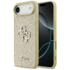 Guess Fixed Glitter Big 4G twarde etui na Apple iPhone Air, złote