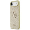 Guess Fixed Glitter Big 4G twarde etui na Apple iPhone Air, złote