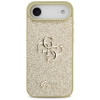 Guess Fixed Glitter Big 4G twarde etui na Apple iPhone Air, złote