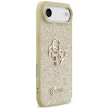 Guess Fixed Glitter Big 4G twarde etui na Apple iPhone Air, złote