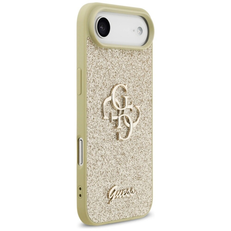 Guess Fixed Glitter Big 4G twarde etui na Apple iPhone Air, złote