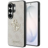 Guess GUE005337 4G Big Metal Logo Hard Case do Samsung Galaxy S26 Ultra, różowy