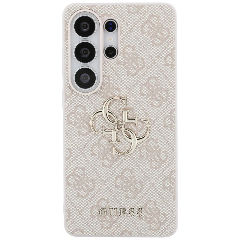 Guess GUE005337 4G Big Metal Logo Hard Case do Samsung Galaxy S26 Ultra, różowy