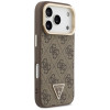 Guess 4G PU Triangle Logo & Stand Camera MagSafe etui na Apple iPhone 18 Pro / 17 Pro, brązowe