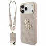 Etui Guess 4G Big 4G Classic Logo Big Strap Metal Buttons z paskiem dla Apple iPhone 18 Pro Max / 17 Pro Max, różowe