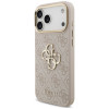 Etui Guess 4G Big 4G Classic Logo Big Strap Metal Buttons z paskiem dla Apple iPhone 18 Pro Max / 17 Pro Max, różowe