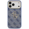 Guess 4G Big 4G Classic Logo Big Strap Metal Buttons etui z paskiem na Apple iPhone 18 Pro Max / 17 Pro Max, niebieskie