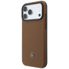 Etui MagSafe ze skóry i zestaw portfela na karty Mercedes-Benz Grill Pattern dla Apple iPhone 18 Pro Max / 17 Pro Max, camel