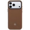 Etui MagSafe ze skóry i zestaw portfela na karty Mercedes-Benz Grill Pattern dla Apple iPhone 18 Pro Max / 17 Pro Max, camel