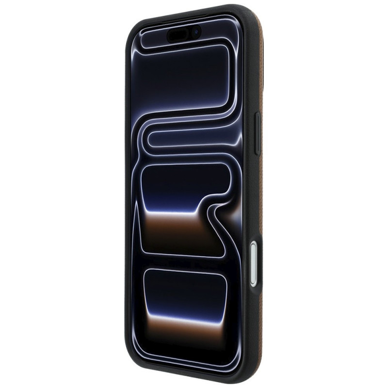 Etui MagSafe ze skóry i zestaw portfela na karty Mercedes-Benz Grill Pattern dla Apple iPhone 18 Pro Max / 17 Pro Max, camel