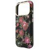 Guess Blossom Roses Print MagSafe etui na Apple iPhone 18 Pro / 17 Pro, czarne