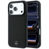 Etui Mercedes-Benz Case Grill Pattern and Card Wallet Leather MagSafe dla Apple iPhone 18 Pro Max / 17 Pro Max, czarne