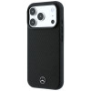 Etui Mercedes-Benz Case Grill Pattern and Card Wallet Leather MagSafe dla Apple iPhone 18 Pro Max / 17 Pro Max, czarne