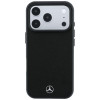Etui Mercedes-Benz Case Grill Pattern and Card Wallet Leather MagSafe dla Apple iPhone 18 Pro Max / 17 Pro Max, czarne