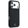 Etui Mercedes-Benz Case Grill Pattern and Card Wallet Leather MagSafe dla Apple iPhone 18 Pro Max / 17 Pro Max, czarne