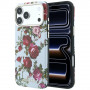 Guess GUE6026 Blossom Roses Print MagSafe etui na Apple iPhone 18 Pro / 17 Pro, niebieskie
