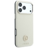 Guess GUE005545 Grained Round Strass Logo MagSafe etui na Apple iPhone 18 Pro / 17 Pro, beżowe