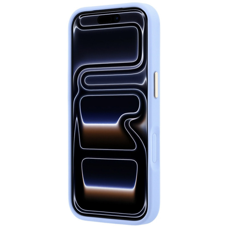 Etui Guess Ring Stand 360 Grained Classic Logo MagSafe dla Apple iPhone 18 Pro Max / 17 Pro Max, jasnoniebieskie