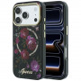 Guess GUE6042 IML Glitter Blossom Roses MagSafe Hardcase do Apple iPhone 18 Pro Max / 17 Pro Max, czarny
