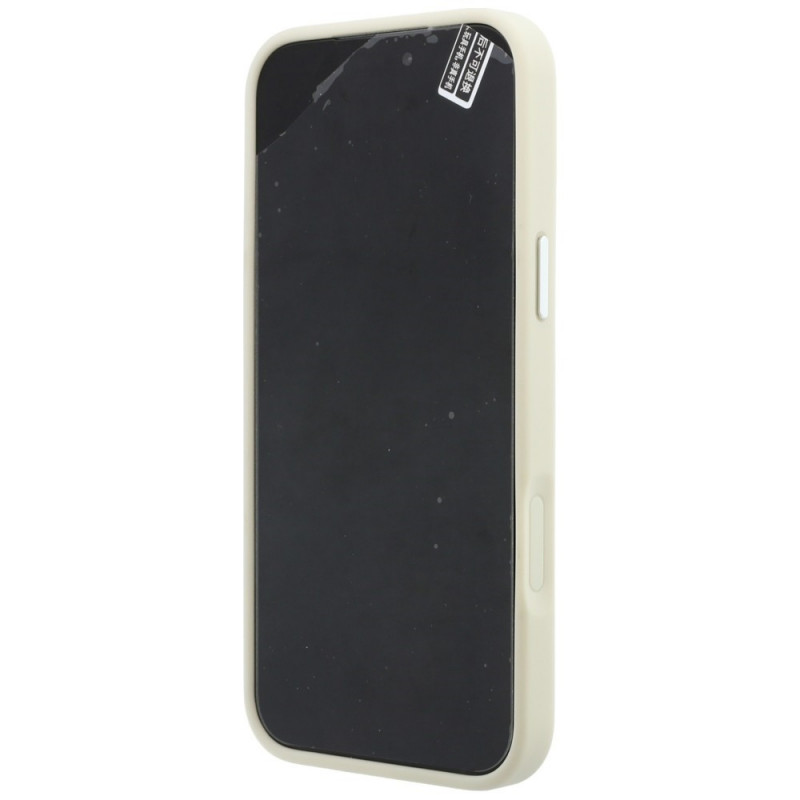 Etui Karl Lagerfeld Ring Stand 360 Saffiano Classic Logo MagSafe dla Apple iPhone 18 Pro / 17 Pro, beżowe
