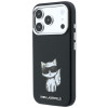 Karl Lagerfeld Smooth Choupette Sketch MagSafe etui na Apple iPhone 18 Pro Max / 17 Pro Max, czarny
