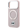 Etui MagSafe Karl Lagerfeld with Ring Stand 360 Choupette Head Pin dla Apple iPhone 18 Pro / 17 Pro, różowe
