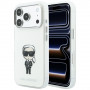Etui MagSafe Karl Lagerfeld IML Ikonik Sketch Print dla Apple iPhone 18 Pro Max / 17 Pro Max, beżowe (KLD22794)