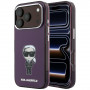 Karl Lagerfeld IML Ikonik Sketch Print MagSafe etui na Apple iPhone 18 Pro / 17 Pro, Burgundy