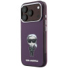 Karl Lagerfeld IML Ikonik Sketch Print MagSafe etui na Apple iPhone 18 Pro / 17 Pro, Burgundy