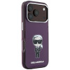 Karl Lagerfeld IML Ikonik Sketch Print MagSafe etui na Apple iPhone 18 Pro / 17 Pro, Burgundy