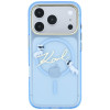 Etui MagSafe Karl Lagerfeld Script Logo dla Apple iPhone 18 Pro / 17 Pro, jasnoniebieskie