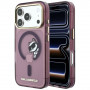 Etui MagSafe Karl Lagerfeld Peekaboo Logo do Apple iPhone 18 Pro / 17 Pro, Burgundy