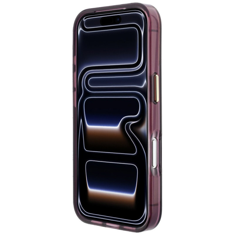 Etui MagSafe Karl Lagerfeld Peekaboo Logo do Apple iPhone 18 Pro / 17 Pro, Burgundy