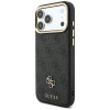 Etui Guess 4G z portfelem, MagSafe, do Apple iPhone 18 Pro / 17 Pro, czarne
