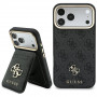 Etui Guess 4G z portfelem, MagSafe, do Apple iPhone 18 Pro Max / 17 Pro Max, czarne