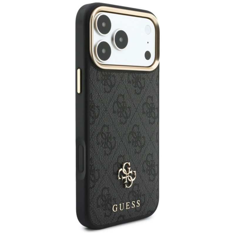 Etui Guess 4G z portfelem, MagSafe, do Apple iPhone 18 Pro / 17 Pro, brązowe