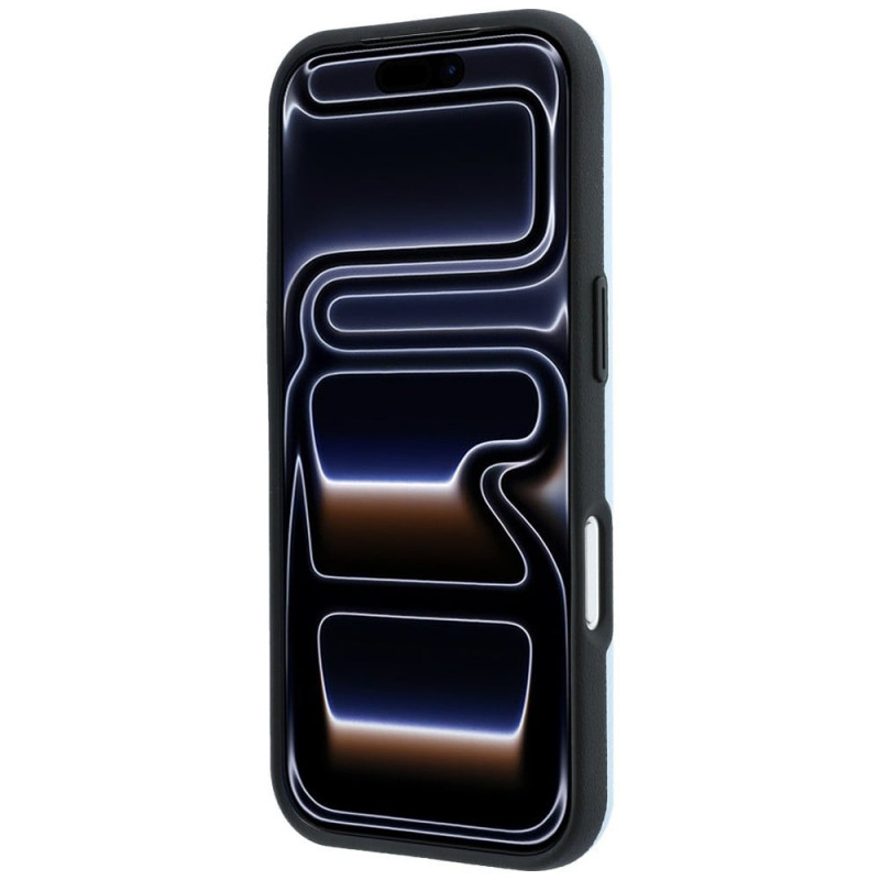 Etui MagSafe BMW Kevlar Metal Logo dla Apple iPhone 18 Pro / 17 Pro, niebieskie