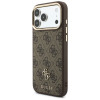 Etui Guess 4G z portfelem i smyczą, MagSafe, do Apple iPhone 18 Pro Max / 17 Pro Max, brązowe