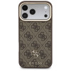 Etui Guess 4G z portfelem i smyczą, MagSafe, do Apple iPhone 18 Pro Max / 17 Pro Max, brązowe
