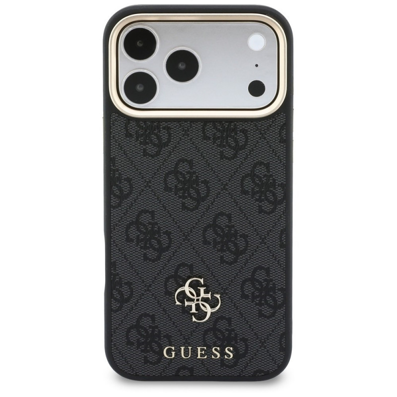 Etui Guess 4G z portfelem i smyczą, MagSafe, do Apple iPhone 18 Pro / 17 Pro, brązowe