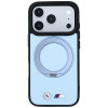 Etui BMW Kevlar Ring Stand 360 MagSafe dla Apple iPhone 18 Pro Max / 17 Pro Max, niebieskie