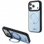 BMW Kevlar Ring Stand 360 MagSafe etui na Apple iPhone 18 Pro / 17 Pro, niebieskie